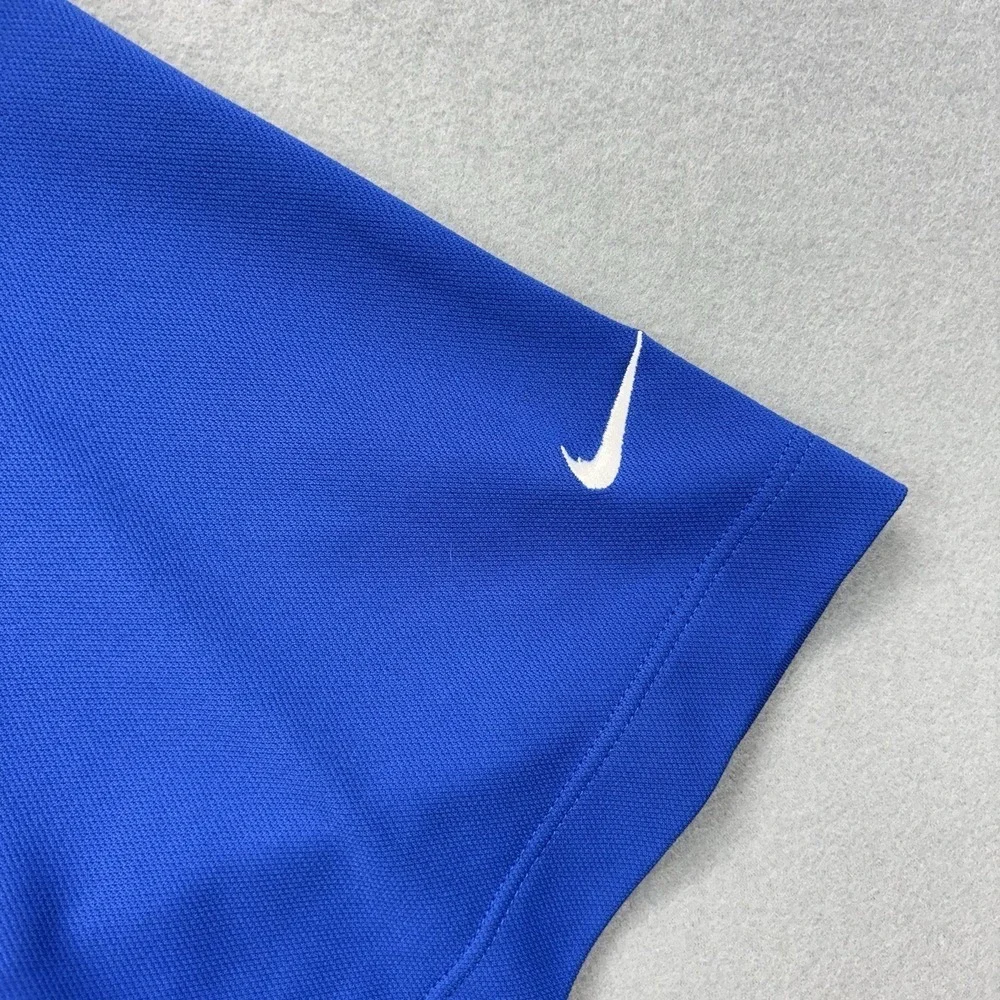 Nike Golf Tour Performance Polo Shirt Mens L  Dri-Fit ‎ Climatech Blue Stretch